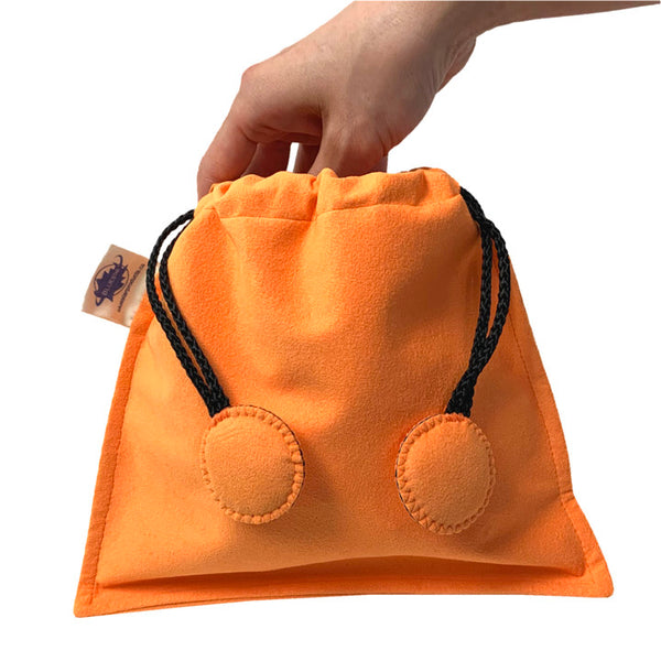 Orange drawstring shop