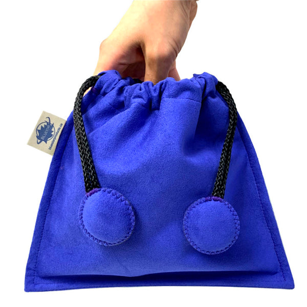 Drawstring Bag - Purple Ultrasuede