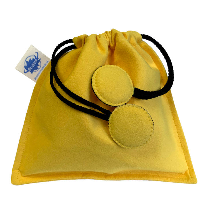 Drawstring Bag - Yellow Ultrasuede